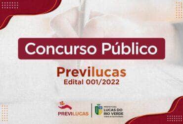 concurso publico no 01 2022 do previlucas e homologado -CenárioMT