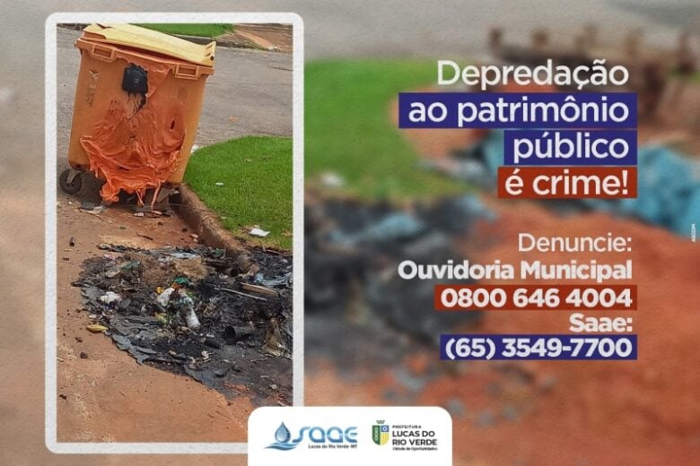 contentor de residuos e queimado no bairro bandeirantes