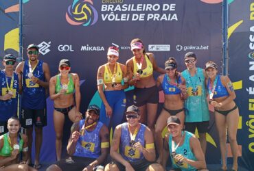 Duda e Ana Patrícia e Evandro e Arthur eram favoritos para o título na etapa Cuiabá do Circuito Brasileiro  - Foto por: Jonas da Silva