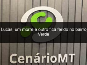 em lucas um morre e outro fica ferido no bairro rio verde 833829