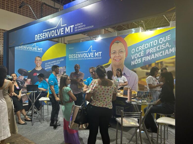 Estande da Desenvolve MT na Feira do Empreendedor 2023 - Foto por: Divulgação