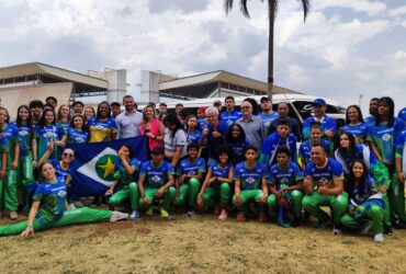 Delegação mato-grossense na saída de Cuiabá  - Foto por: Divulgação