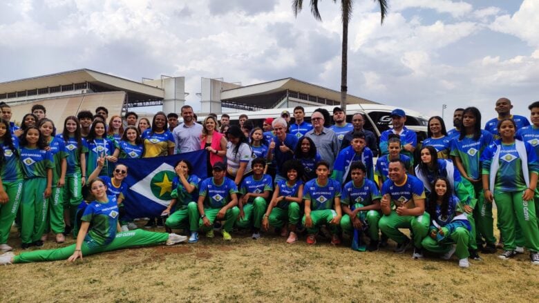 Delegação mato-grossense na saída de Cuiabá  - Foto por: Divulgação