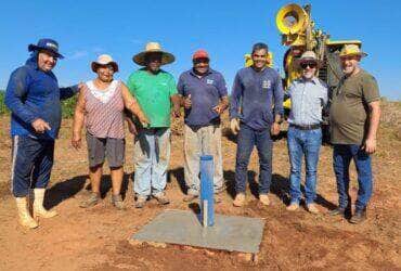 familias da comunidade fazenda fenix recebem pocos artesianos -CenárioMT
