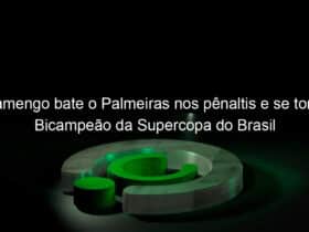 flamengo bate o palmeiras nos penaltis e se torna bicampeao da supercopa do brasil 1031548