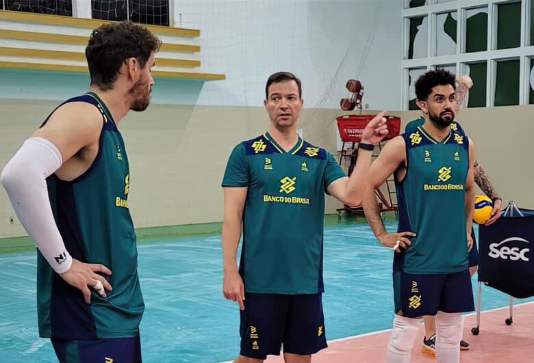 10/10/2023, Com participação em dois ouros olímpicos do vôlei brasileiro, Giuliano Ribas, o Juba, será o técnico da seleção masculina no Pan de Santiago. Foto: Dhavid Normando/FVImagem/CBV