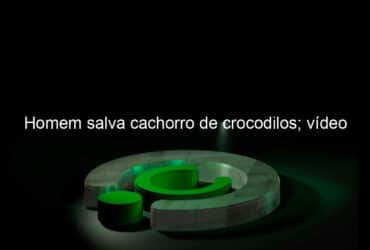 homem salva cachorro de crocodilos video 1092622