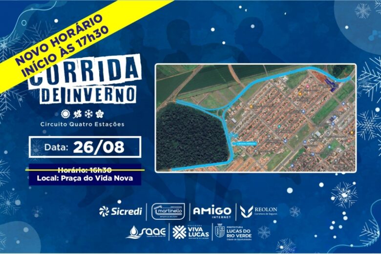 kits da corrida de inverno serao entregues na prefeitura nesta quinta e sexta feira