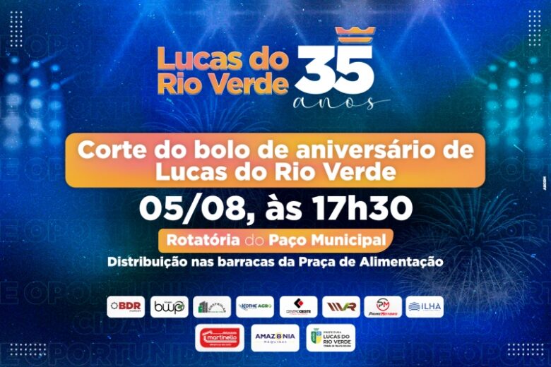 lucas 35 anos distribuicao dos bolos sera realizada neste sabado 05