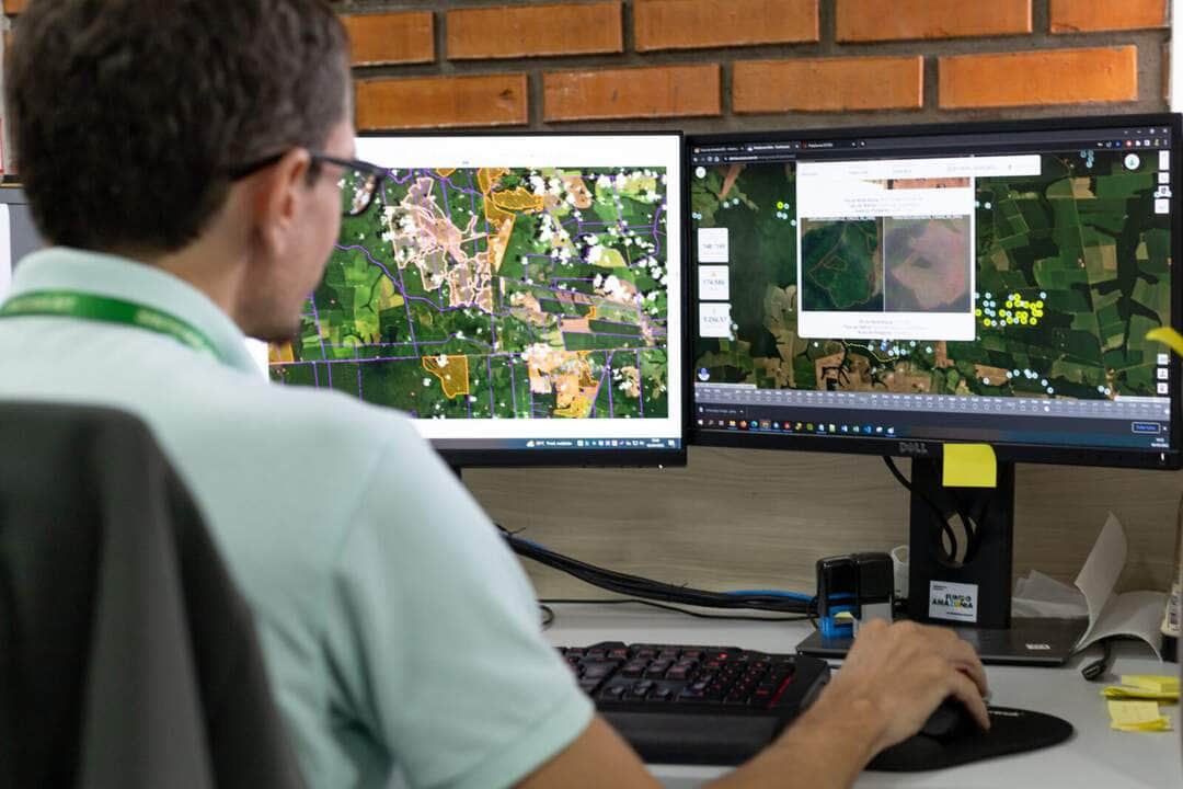 Monitoramento dos alertas de desmatamento  - Foto por: Karla Silva/Sema-MT