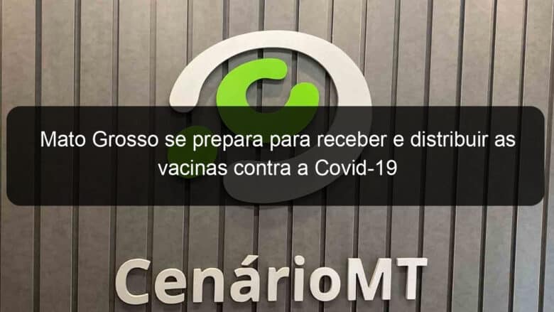 mato grosso se prepara para receber e distribuir as vacinas contra a covid 19 1006380