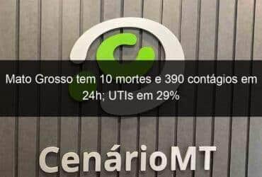 mato grosso tem 10 mortes e 390 contagios em 24h utis em 29 1079234 -CenárioMT