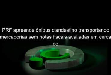 prf apreende onibus clandestino transportando mercadorias sem notas fiscais avaliadas em cerca de r 1 mi 792479