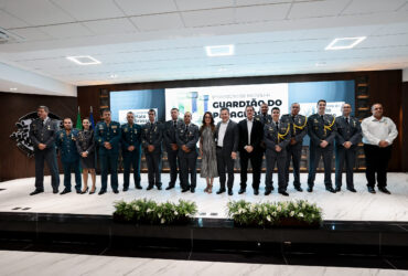 Primeira-dama de MT Virginia Mendes e governador Mauro Mendes na cerimônia Medalha do Guardião do Paiaguás  - Foto por: Mayke Toscano