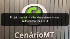 Projeto que criminaliza desmatamento sem autorização vai à CCJ