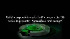 Rafinha responde torcedor do Flamengo e diz: “Já aceitei (a proposta). Agora não é mais comigo”