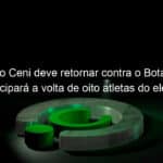 rogerio ceni deve retornar contra o botafogo e antecipara a volta de oito atletas do elenco principal 1025577