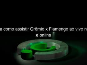 saiba como assistir gremio x flamengo ao vivo na tv e online 868922