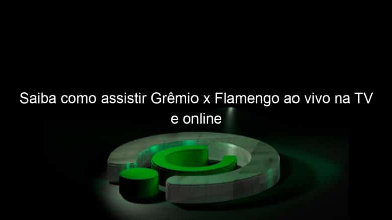 saiba como assistir gremio x flamengo ao vivo na tv e online 868922