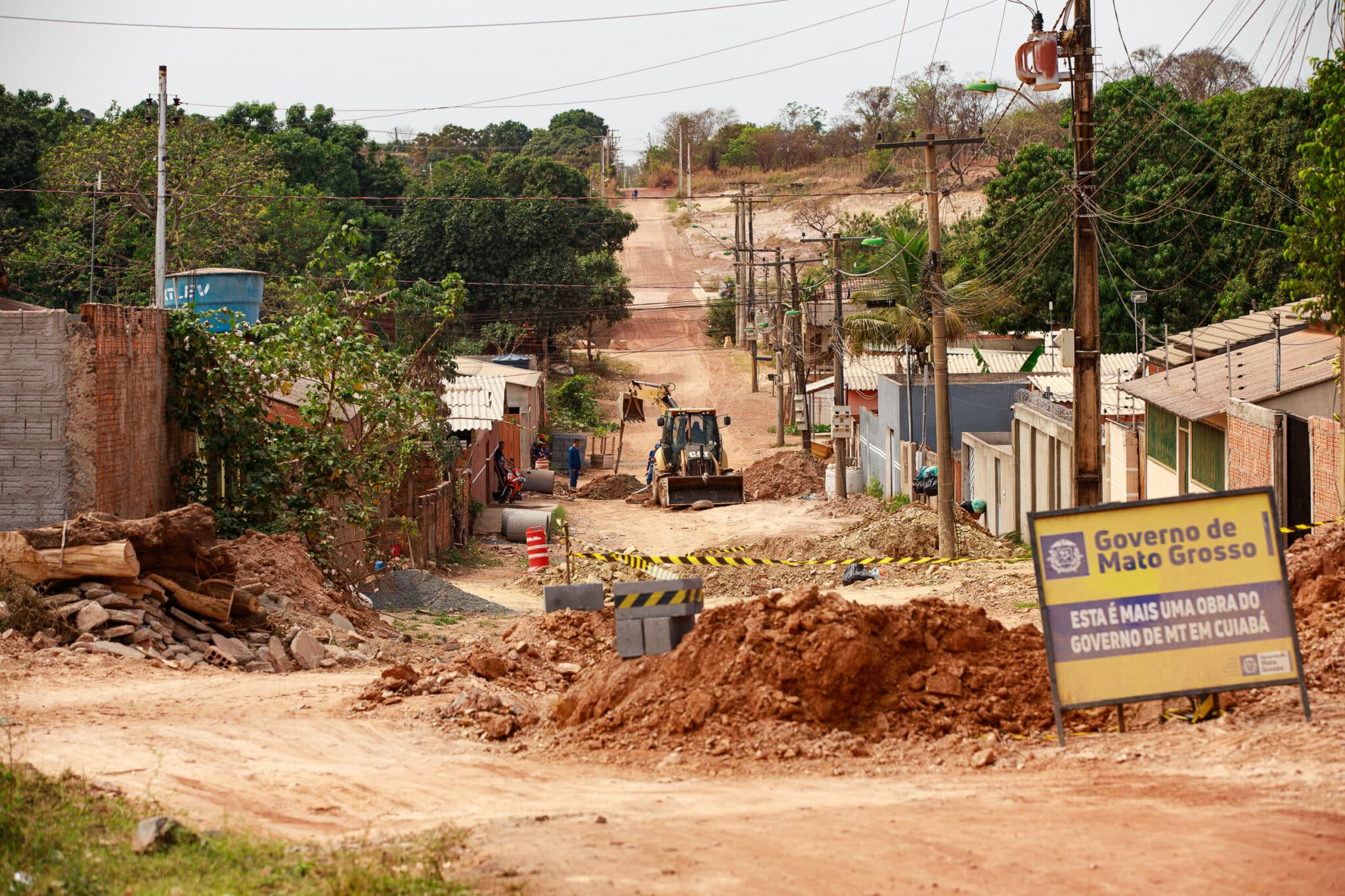 Marcos Vergueiro/Secom-MT | Drenagem e Pavimentação asfáltica do bairro Planalto