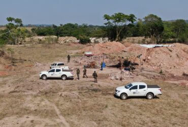 Fiscalização da Sema-MT com o apoio do Bope realizada no município de Colíder.               Crédito - Sema-MT