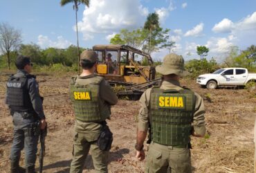 Operação Amazônia realizada pela regional de Confresa da Sema              Crédito - Sema-MT