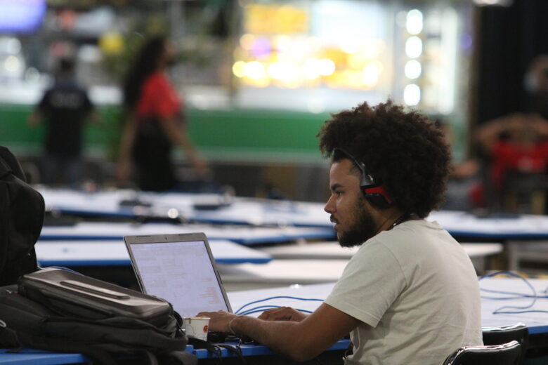 Arena do evento de tecnologia Campus Party - #CPBR13 -, no Complexo do Anhembi. Por: Rovena Rosa/Agência Brasil