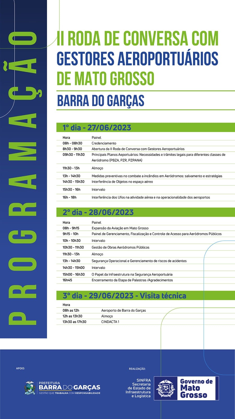 Divulgação | 2ª Roda de Conversa com Gestores Aeroportuários de Mato Grosso