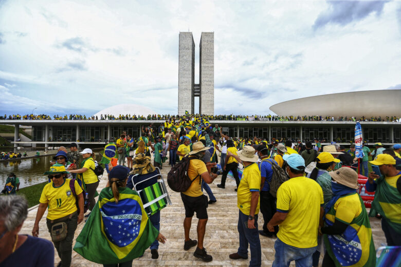 Brasília (DF), 08. 01. 2023 - Manifestantes golpistas invadem o Congresso Nacional, STF e Palácio do Planalto. Foto: Marcelo Camargo/Agência Brasil