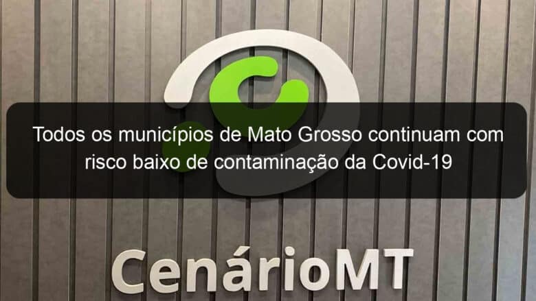 todos os municipios de mato grosso continuam com risco baixo de contaminacao da covid 19 988861