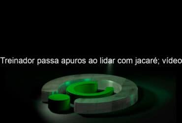 treinador passa apuros ao lidar com jacare video 1084152