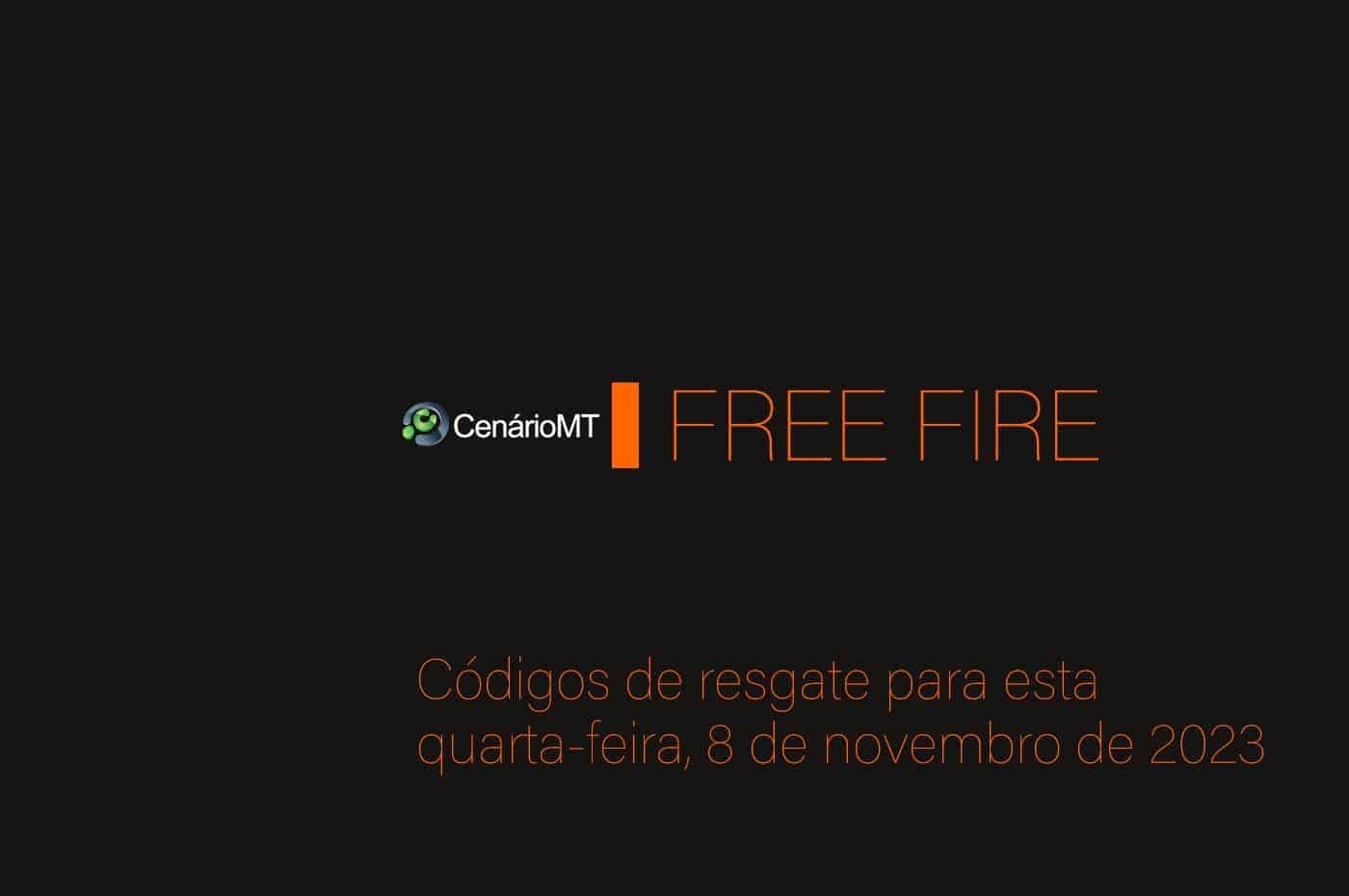 Free Fire: Códigos de resgate para 4 de novembro de 2023 - CenárioMT
