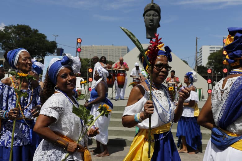 Celebração do Dia da Consciência Negra no monumento a Zumbi dos Palmares. Por: Fernando Frazão/Agência Brasil