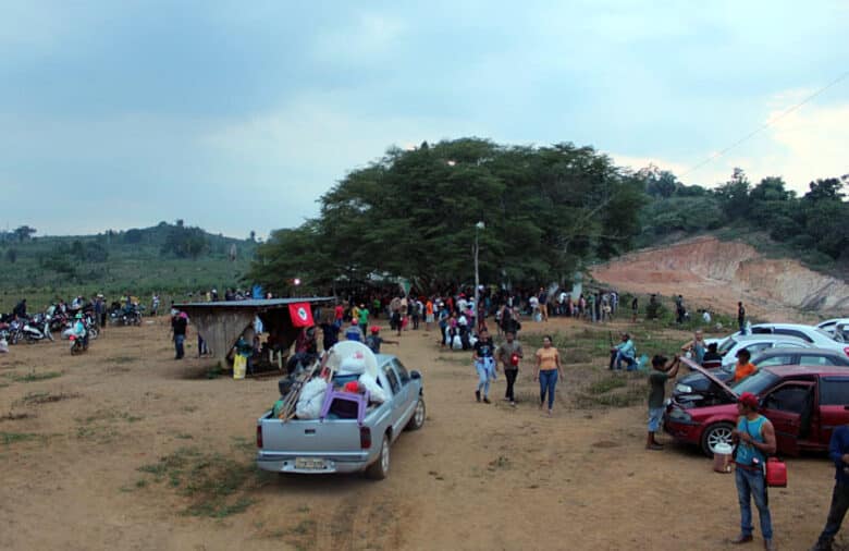 Ocupação de mil famílias do MST sofre bloqueio da polícia e ameaças de fazendeiros no Pará. Foto: Assessoria MST-PA