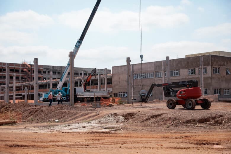 Obras no novo Hospital Universitário - Foto por: Christiano Antonucci/Secom-MT