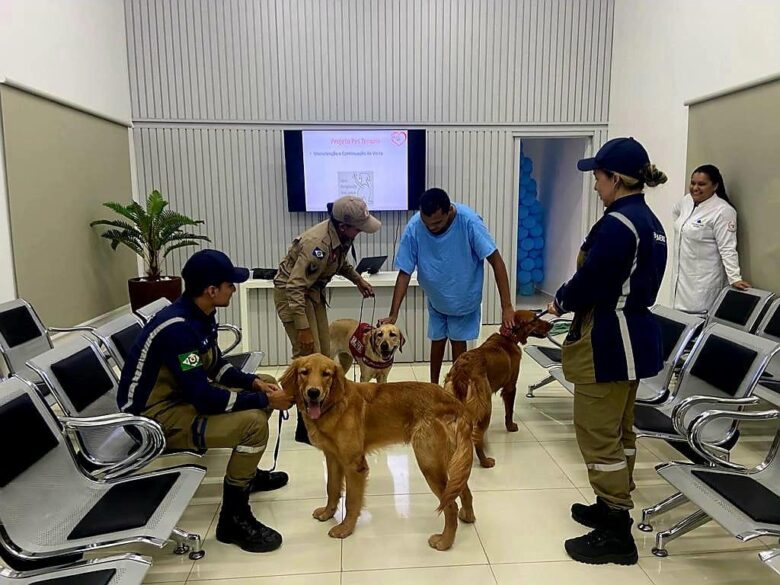 No mês de novembro ocorreu uma prévia da atividade com um grupo de pacientes do hospital