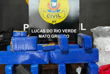 Operação policial em Lucas do Rio Verde resulta na prisão de suspeito e apreensão de drogas e armas