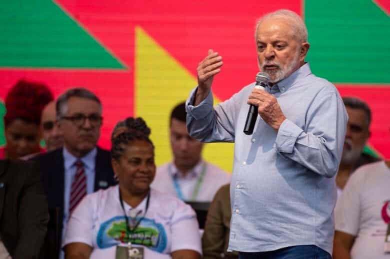 Brasília (DF), 22/12/2023 - O presidente Luiz Inácio Lula da Silva durante a celebração de Natal dos Catadores, Catadoras e População em Situação de Rua, no Estádio Nacional Mané Garrincha, em Brasília. Foto: Marcelo Camargo/Agência Brasil