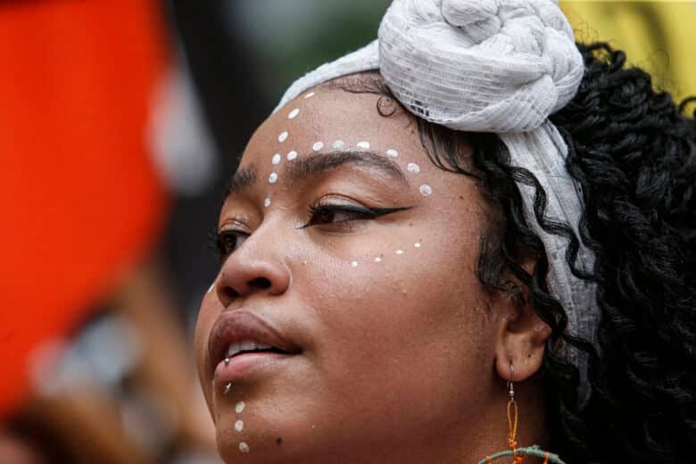 São Paulo (SP) 20/11//2023 - Marcha da Consciência Negra na avenida Paulista defendem projetos de vida para população negra no Brasil. Foto: Paulo Pinto/Agência Brasil