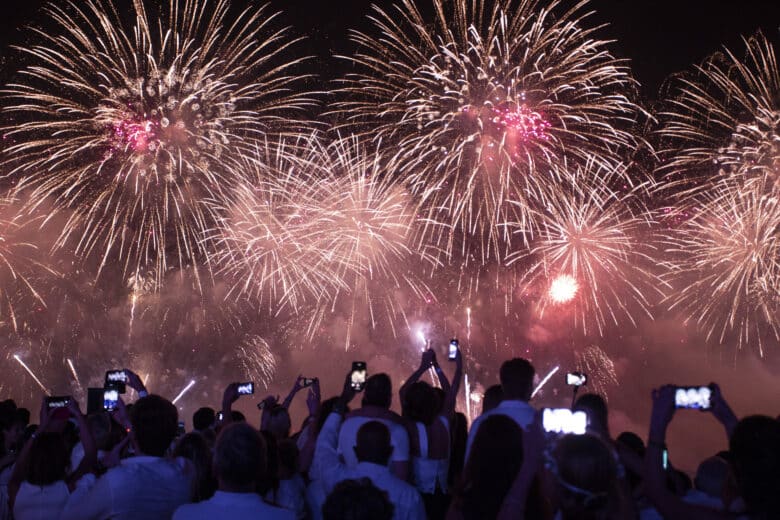 Queima de fogos na praia de Copacabana, Réveillon Rio 2019 Por: Gabriel Monteiro/SECOM