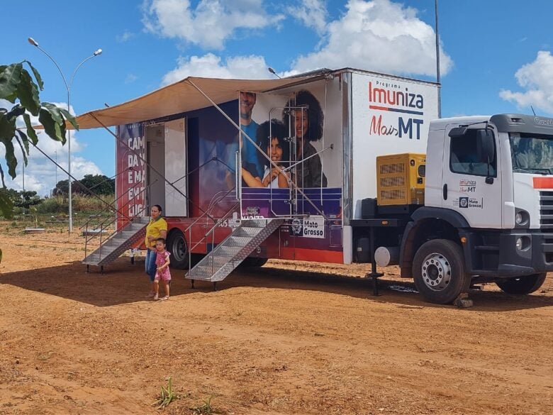 O veículo integra o programa Imuniza Mais MT, lançado em julho de 2021