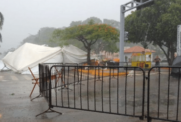 Temporal causa estragos em Sinop e evento natalino é adiado