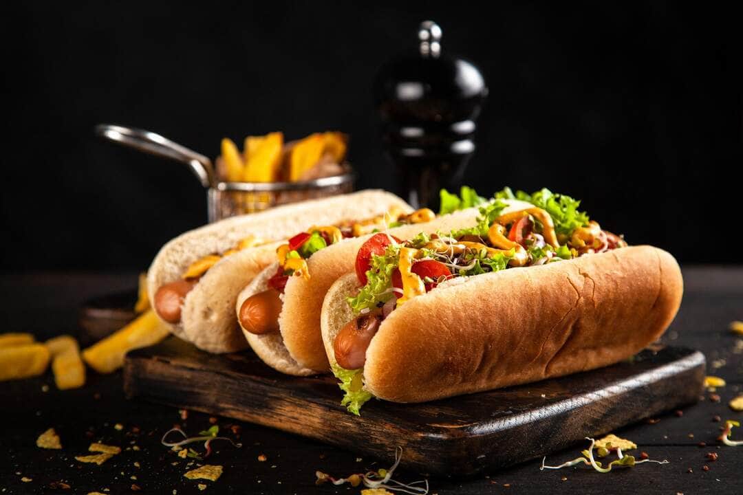 Cachorro-quente de close-up - Fotos do Canva