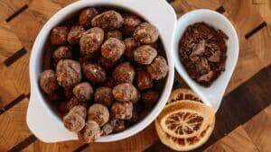 Pipoca doce de chocolate