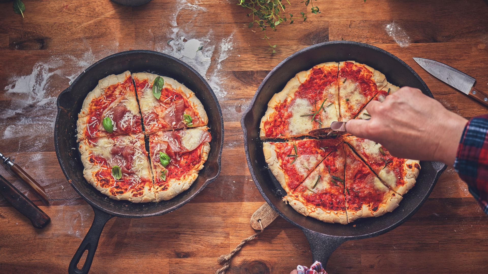 Pizza de frigideira