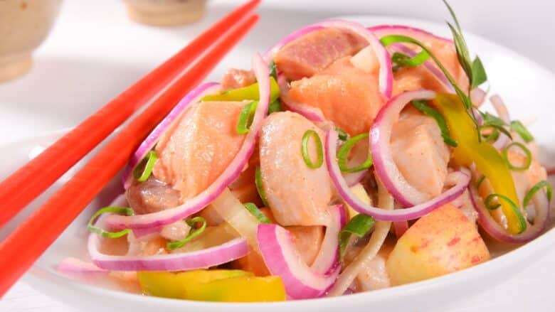 Receita de ceviche de salmão