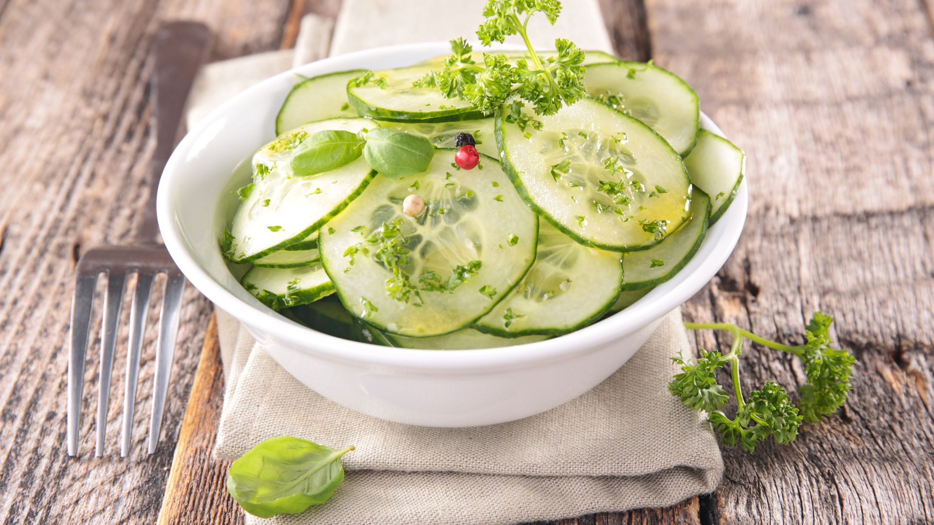 Receita de salada de pepino