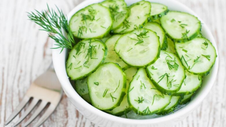 Receita de salada de pepino