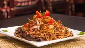 Yakisoba de legumes