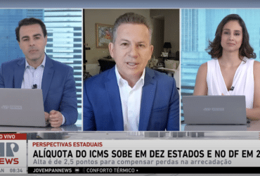 O governador Mauro Mendes concedeu uma entrevista na manhã desta segunda ao programa Jornal da Manhã, na rádio Jovem Pan News.               Crédito - Foto: Reprodução/Jovem Pan News